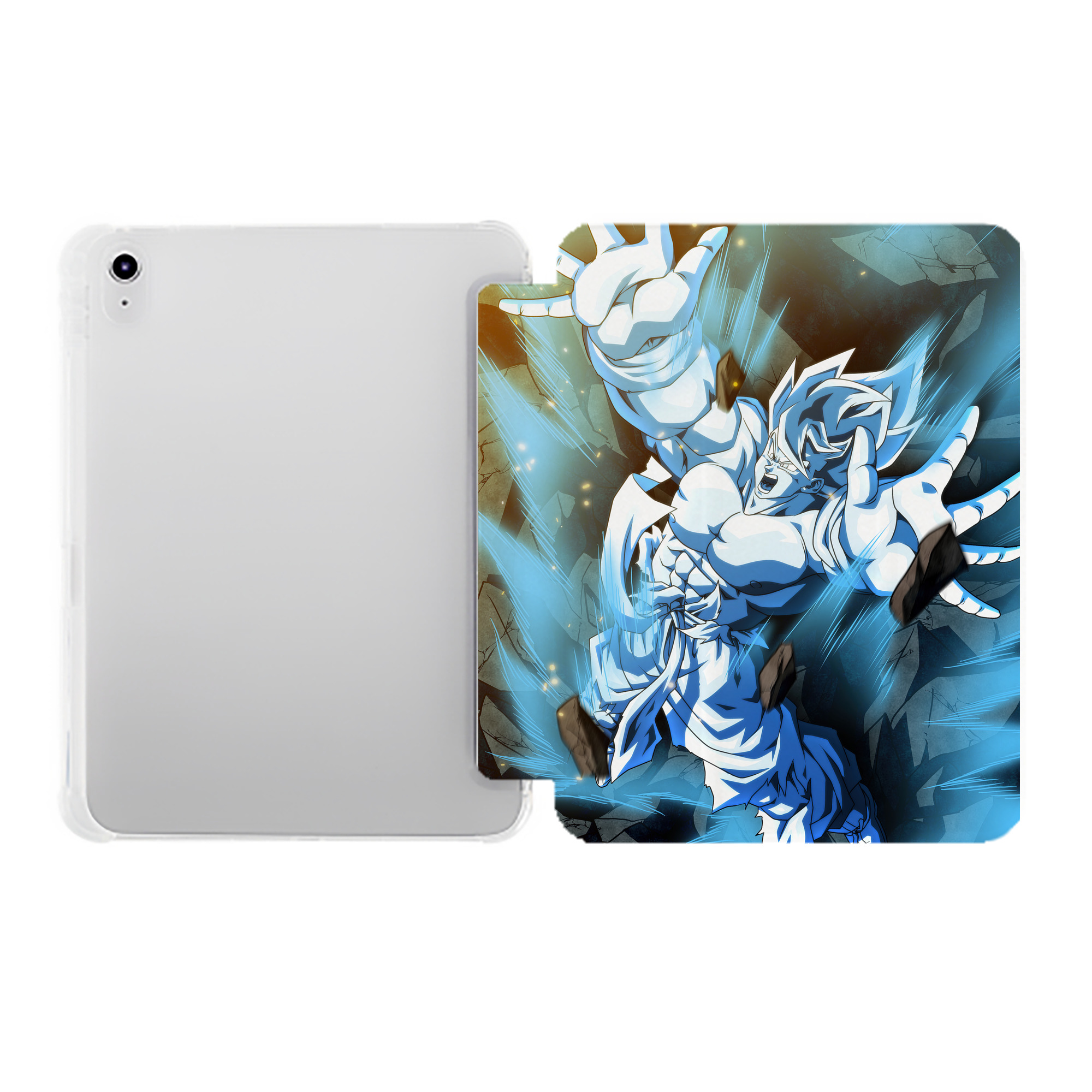 （画像用） ドラゴンボール DRAGON BALL IPad ケース ペン収納付き 三つ折りスタンド PUレザー×シリコン 対応機種9.5/10.5/10.9インチ